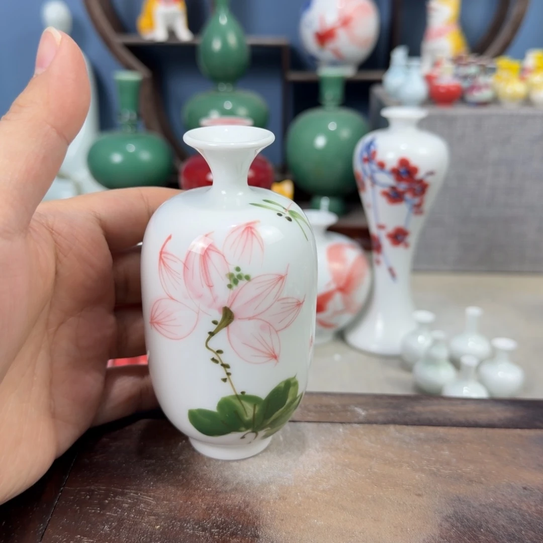 陶瓷手工小花器摆件