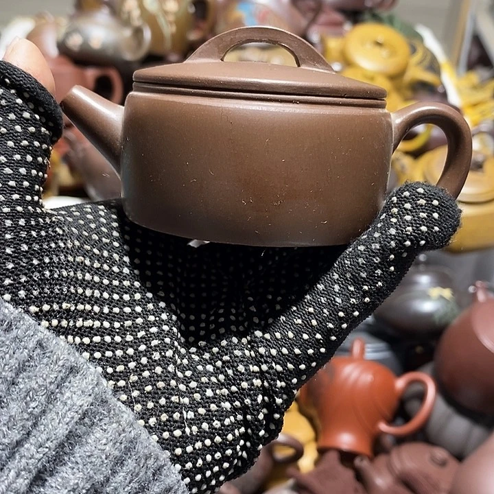 紫砂茶壶流口水无底章