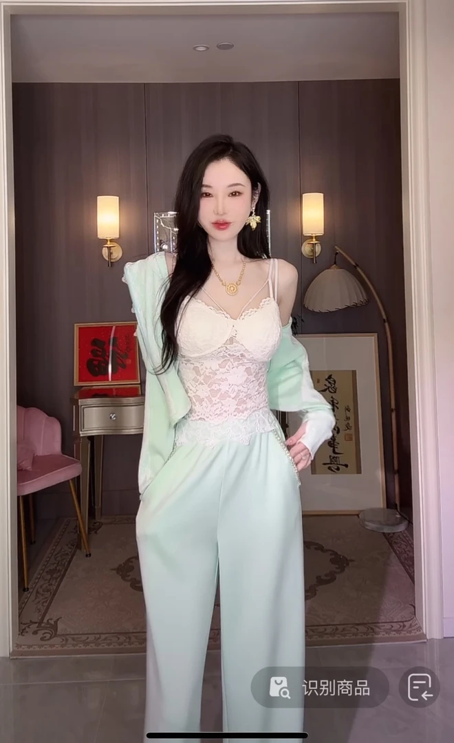 【雅乔定制】纯欲蕾丝美背吊带小背心DYCC-24108051