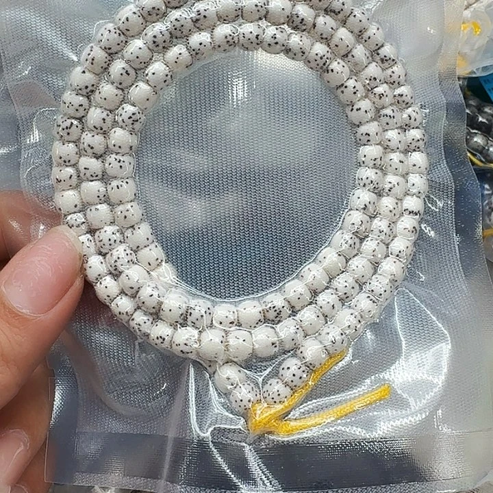 星月菩提手串500高端半臂白星月菩提河豚65桶108