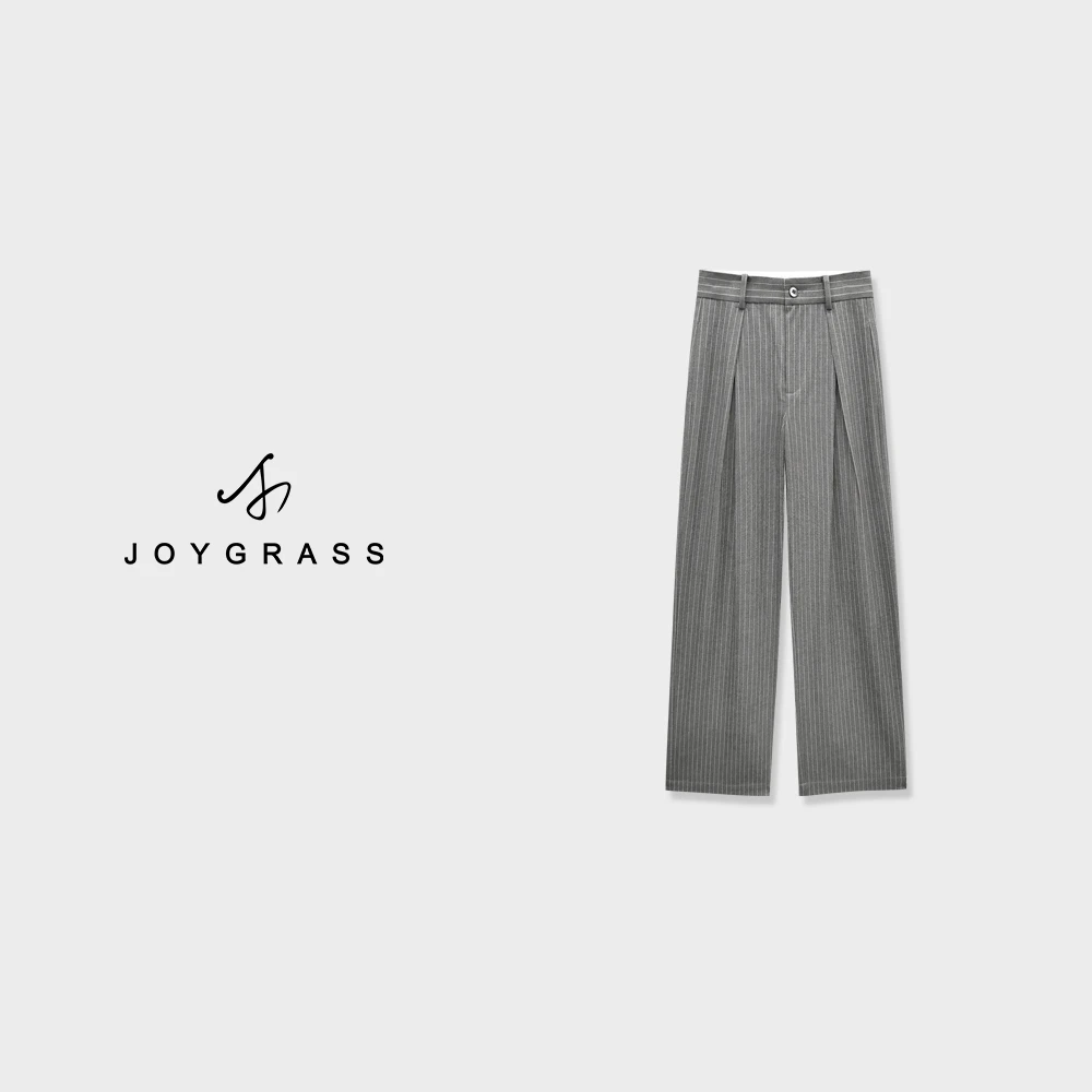 JOYGRSS(乔伊)阔腿宽松时尚设计师女裤K-05119