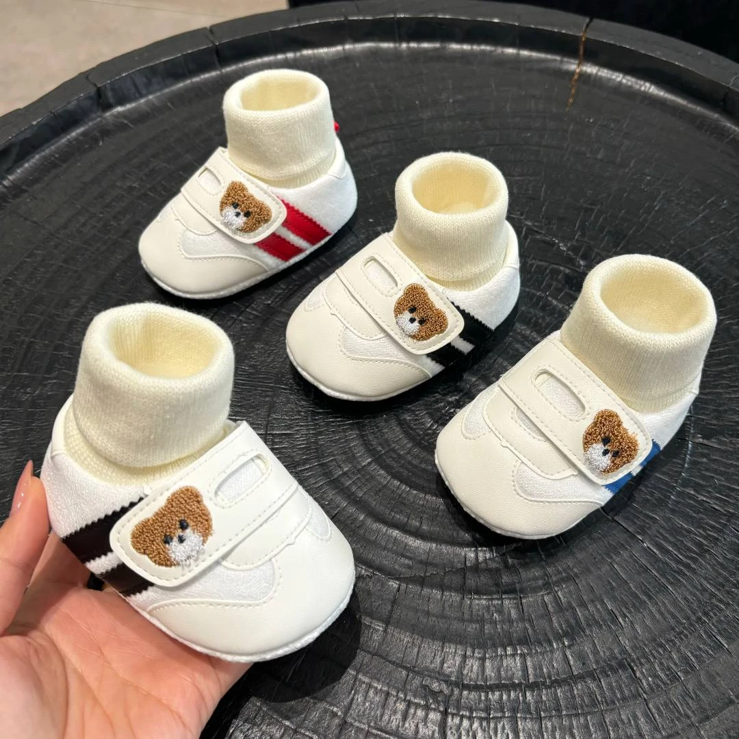 春秋冬季婴儿鞋0-1岁3-6-9个月男女宝宝软底学步新生不掉布鞋袜12