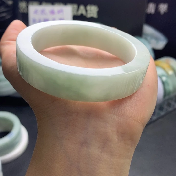 定制翡翠翡翠手镯未镶嵌55-56