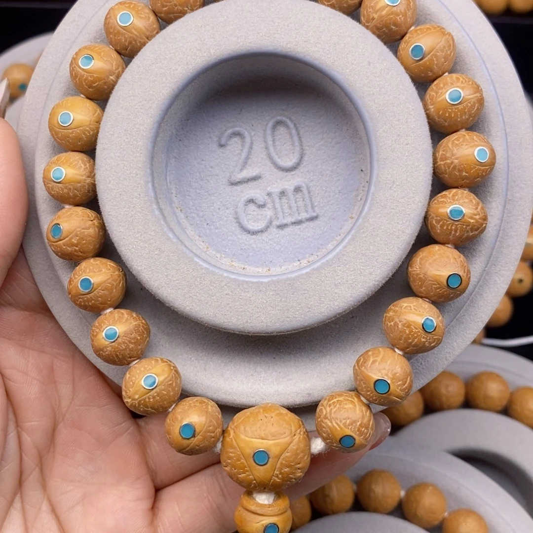 手串凤眼菩提11.5➕松钉，25年新籽，飞碟桩型