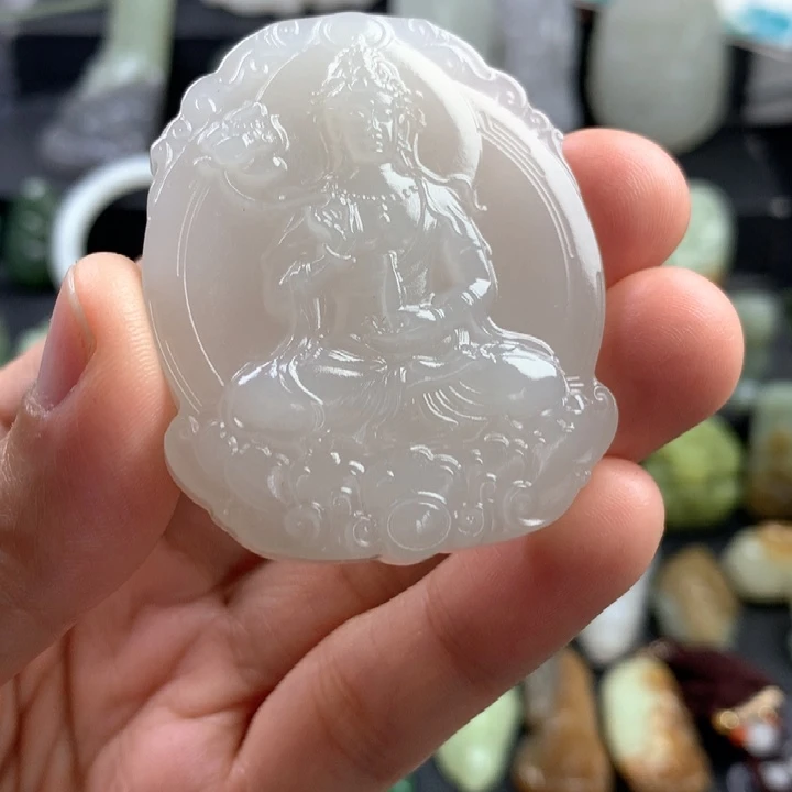 和田玉未镶嵌颈饰