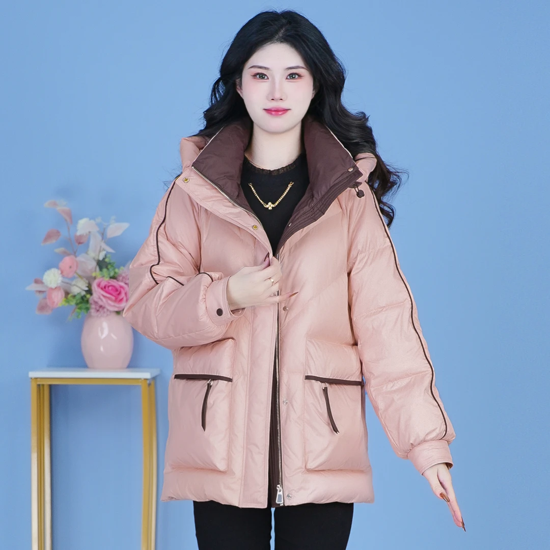 【SJYF5258】2024年秋冬新款时尚洋气宽松保暖加厚休闲显瘦羽绒服