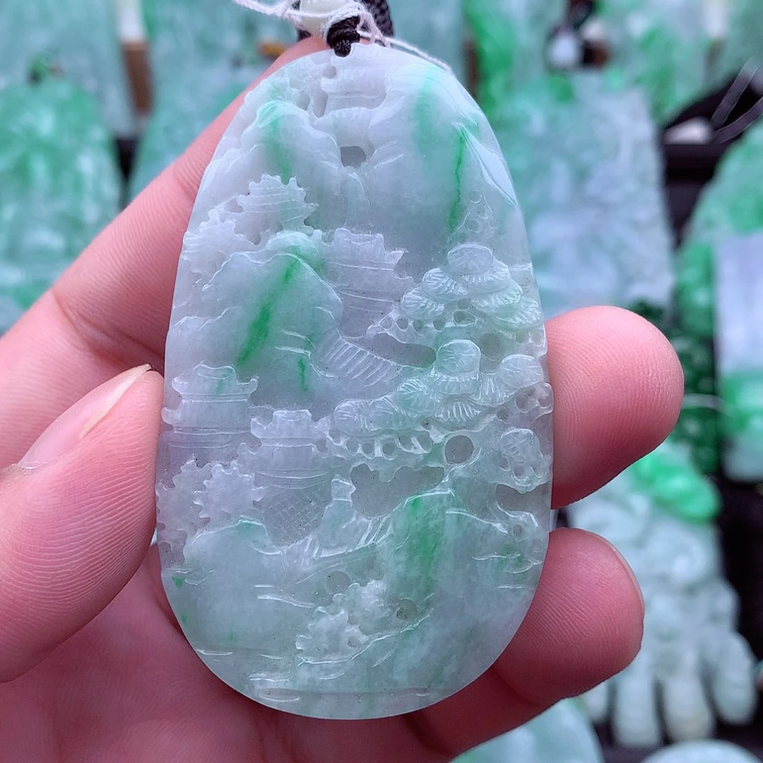 翡翠未镶嵌吊坠(不含链)