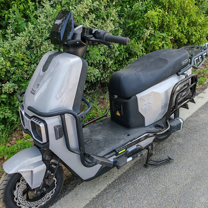 适用台铃火眼机甲赤兔2025电自电摩前后护杠后尾架保险杠大货架