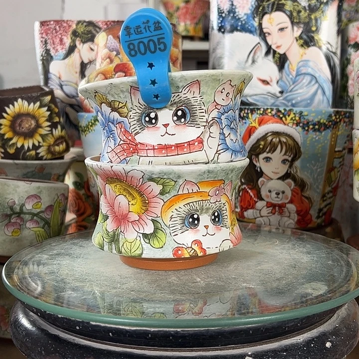 景德镇手绘花盆性价比超高