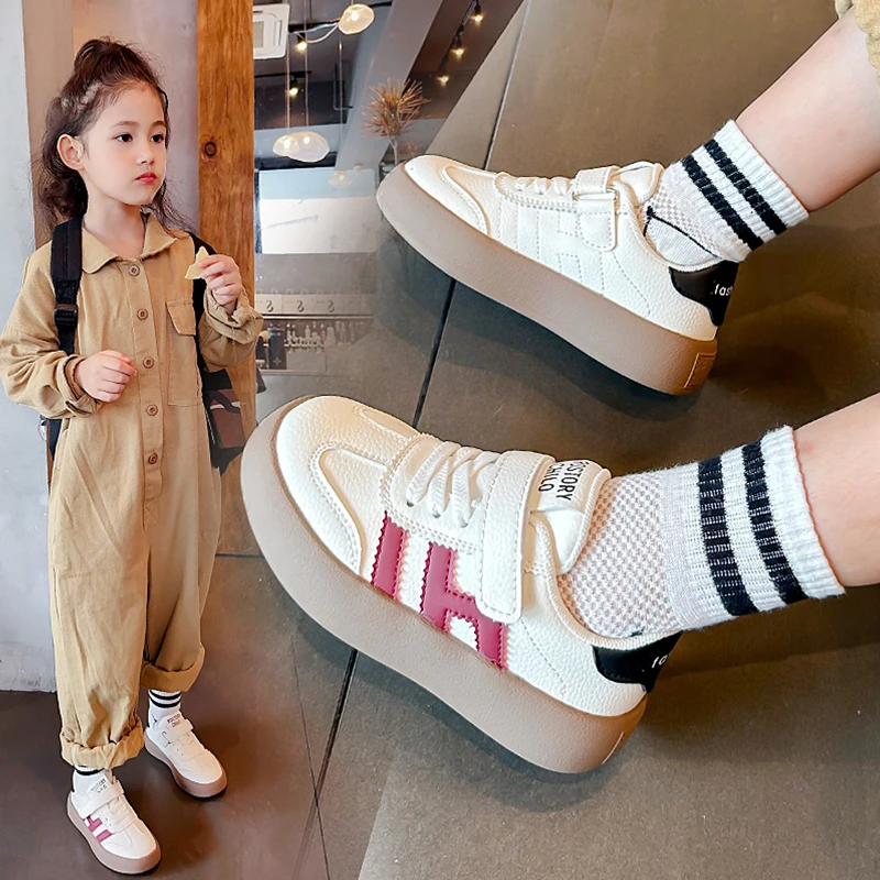 女童运动鞋2025春秋新款德训鞋儿童网红休闲板鞋中大童百搭男童鞋