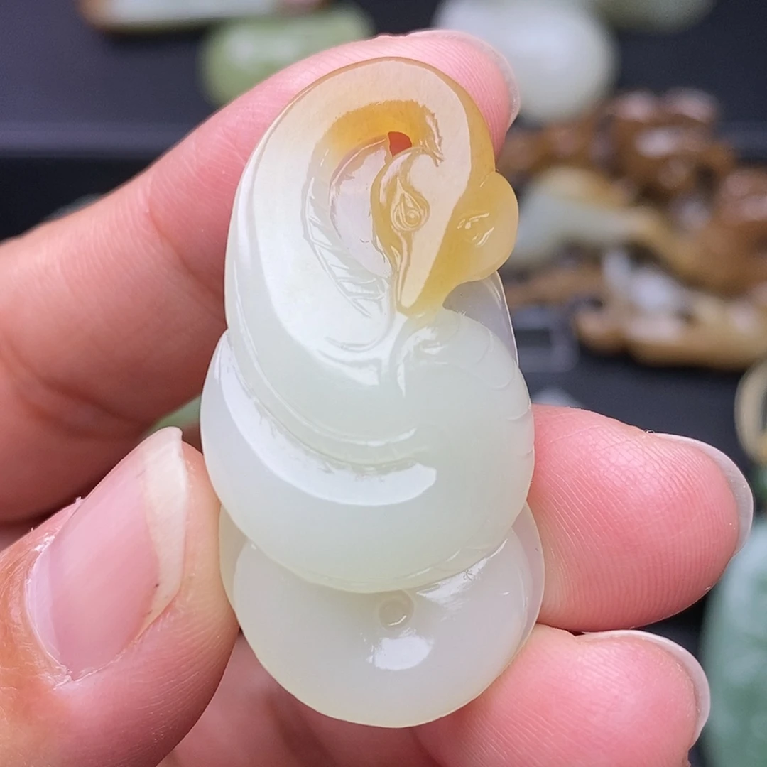 和田玉未镶嵌挂件