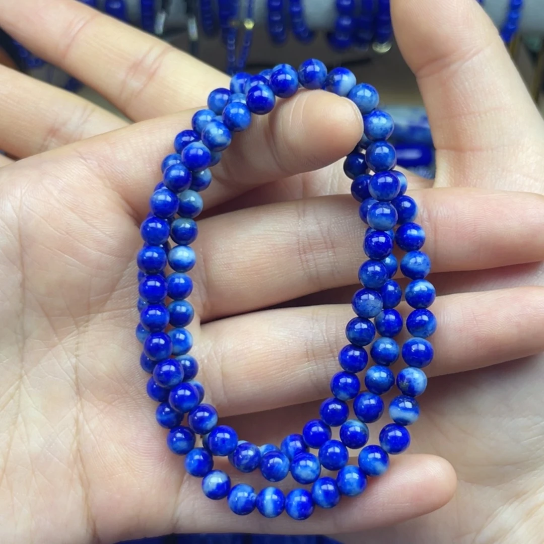 ****岱青金石未镶嵌多圈项链5+