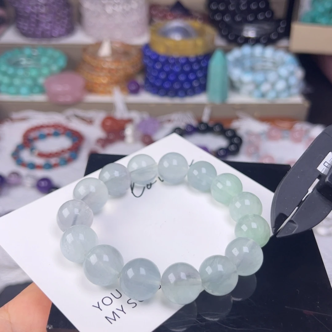 未镶嵌萤石手链13mm