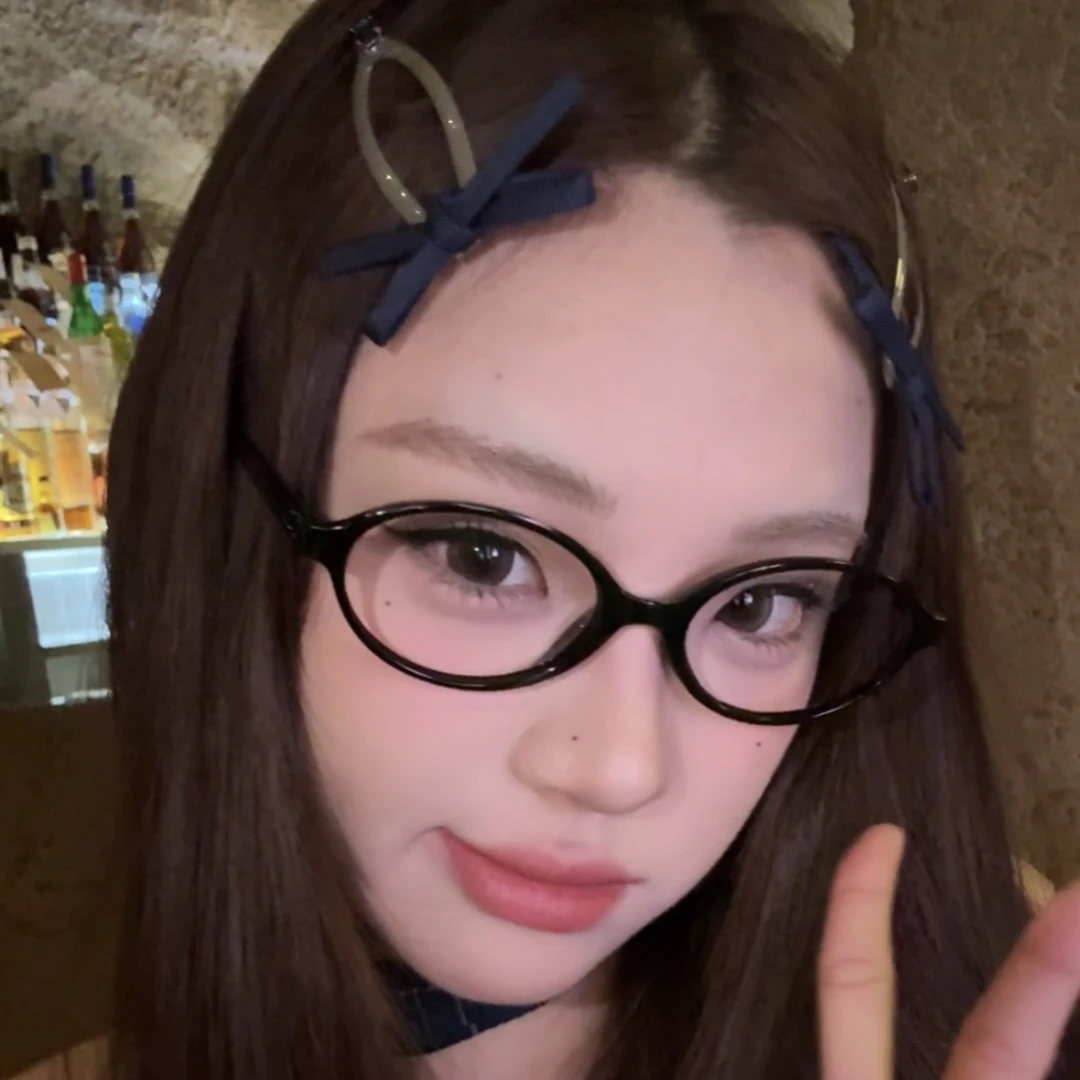 藏青织带蝴蝶结～掰掰水钻边夹刘海夹蝴蝶结前额甜美布艺牛仔发夹