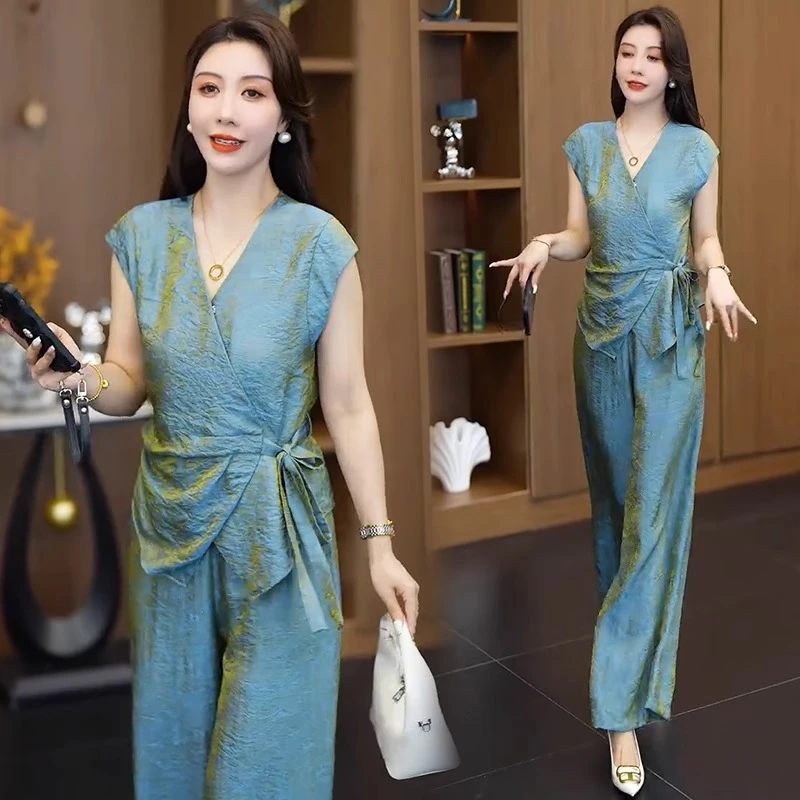 时尚套装女2025夏季新款爆款高级感夏日两件套减龄穿搭休闲一整套