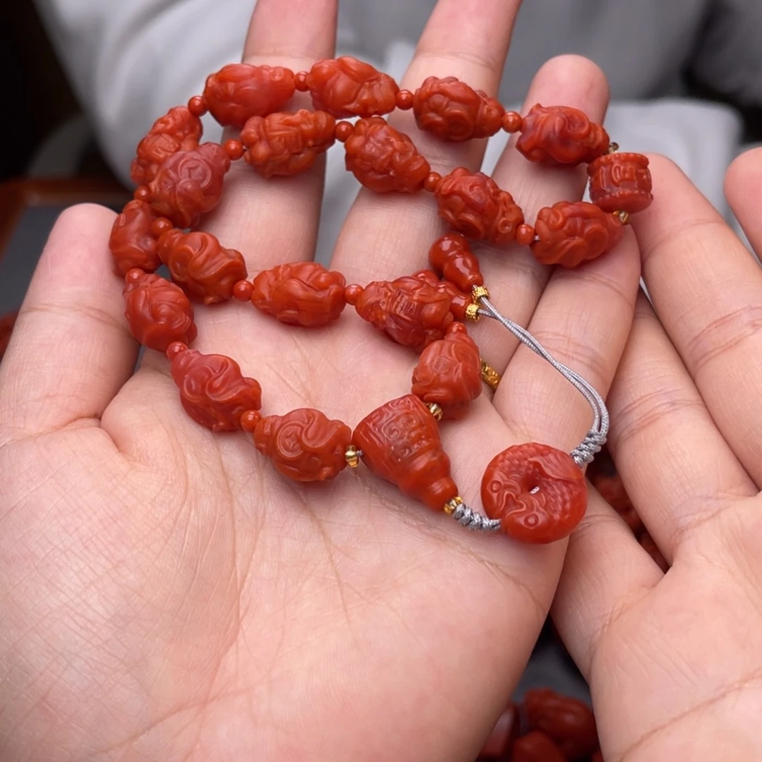 未镶嵌川料卡10毫米南红玛瑙