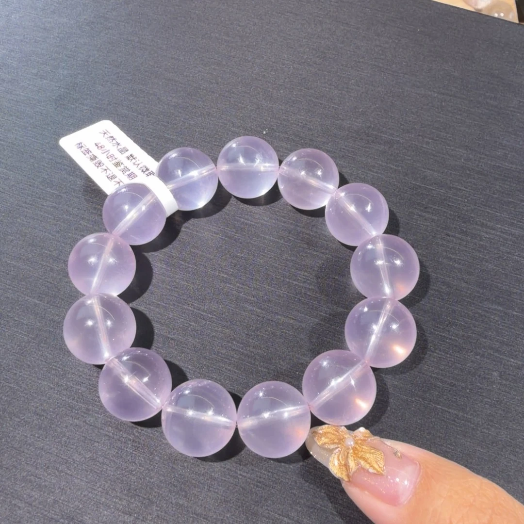 未镶嵌水晶手链粉水14