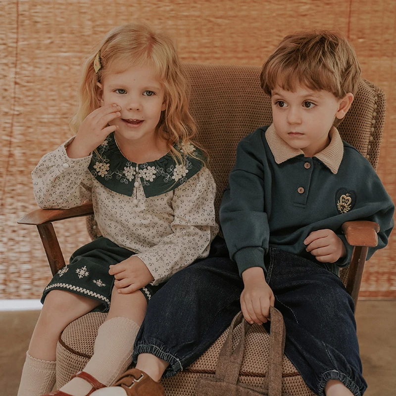 韩版小童女童宽松版型公主裙纱纱裙长裙04