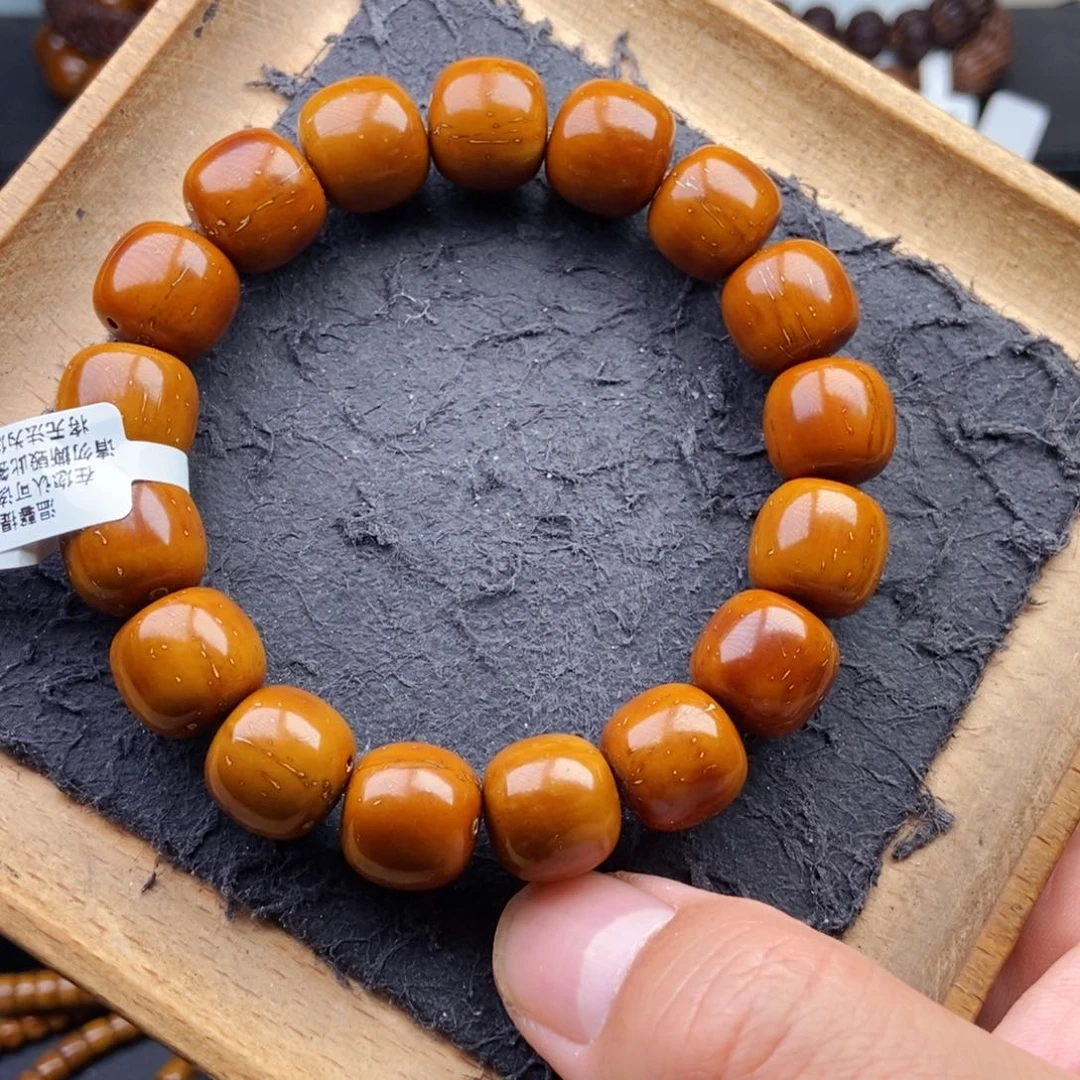 紫金鼠手串13.7mm天花板短轴纯手工