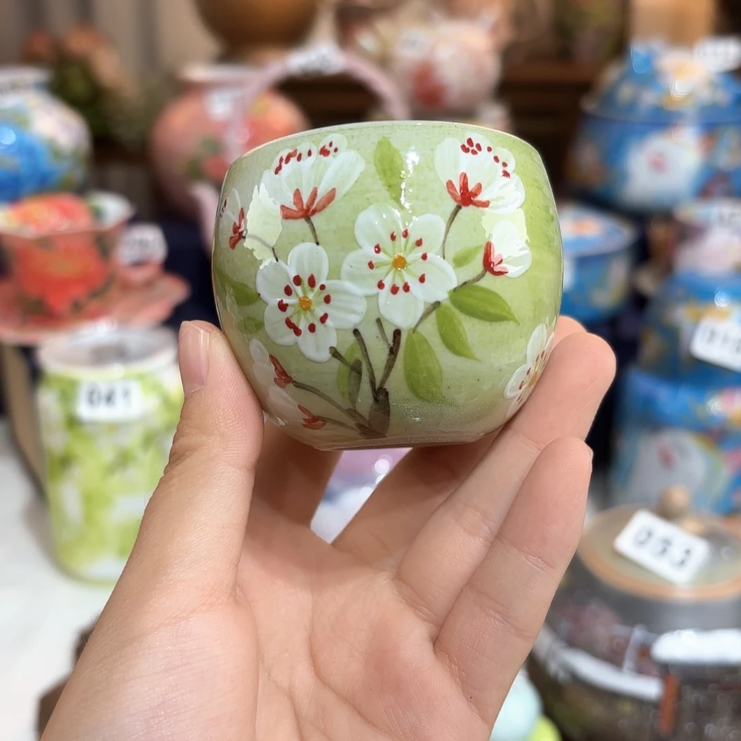 景德镇手绘高温釉下彩陶瓷茶具