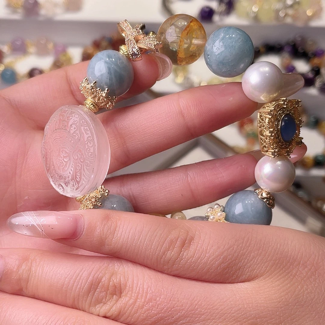 水晶手链合金枣***?尺寸