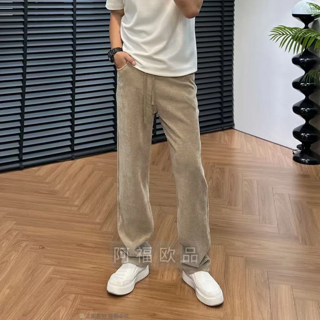 【阿福欧品】男士百搭老钱风超软弹条绒休闲裤