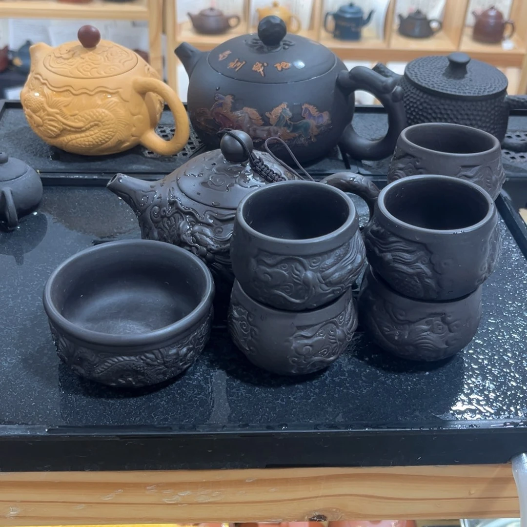 茶杯紫砂一壶7杯123