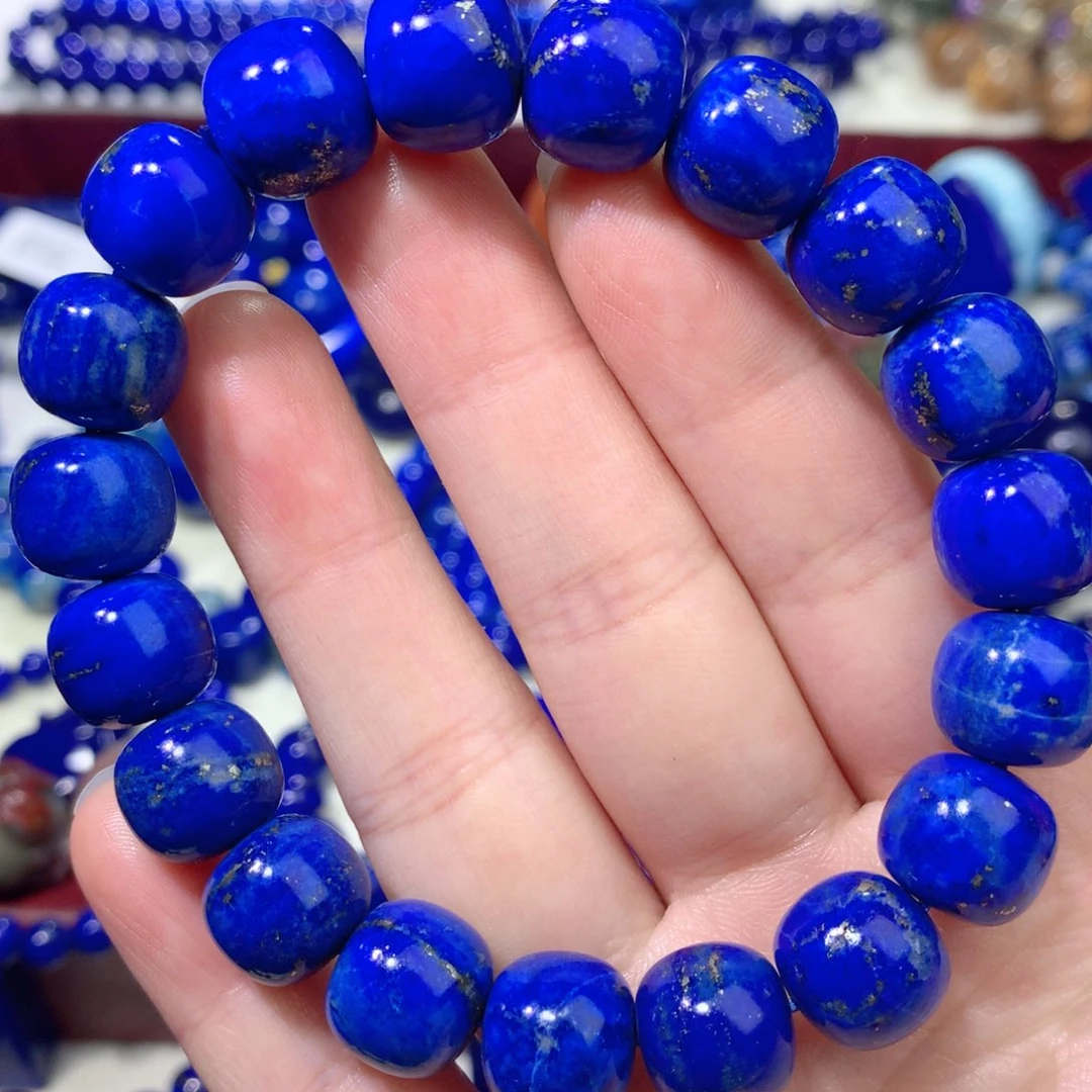 青金石未镶嵌12m老型手链