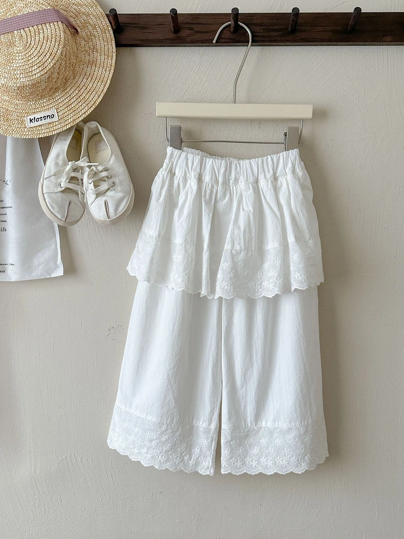 GUSHI·纯色棉洋气高级蕾丝屁帘花边裤
