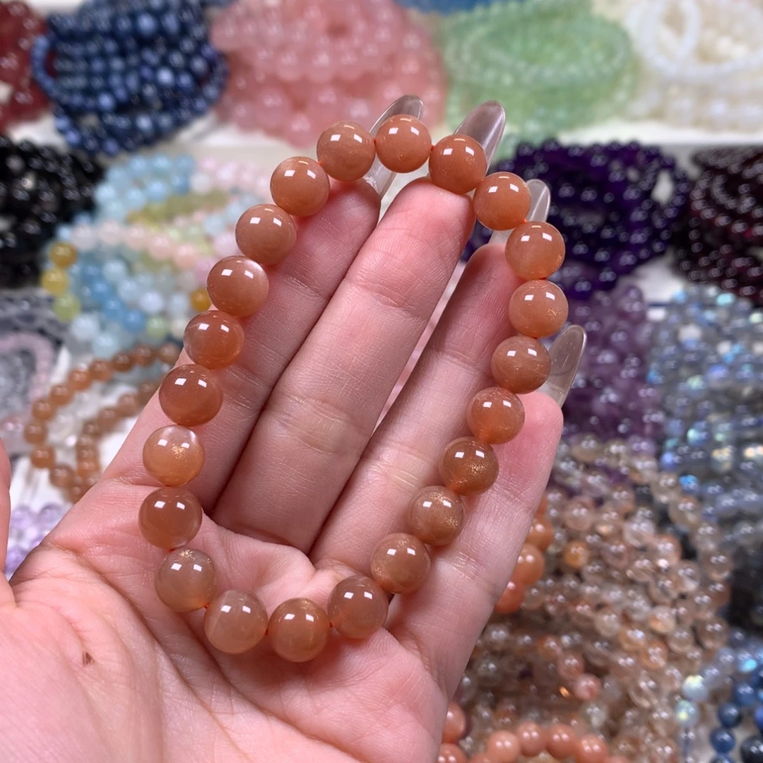 手链水晶未镶嵌橙月光卡9+