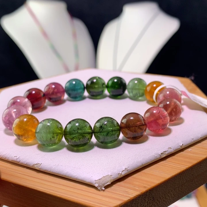 双色碧玺手链未镶嵌