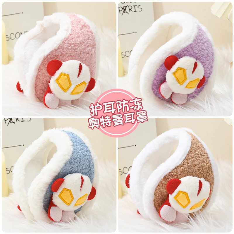 儿童冬季卡通超人后戴式耳罩男童保暖耳包护耳儿童耳套保暖耳罩