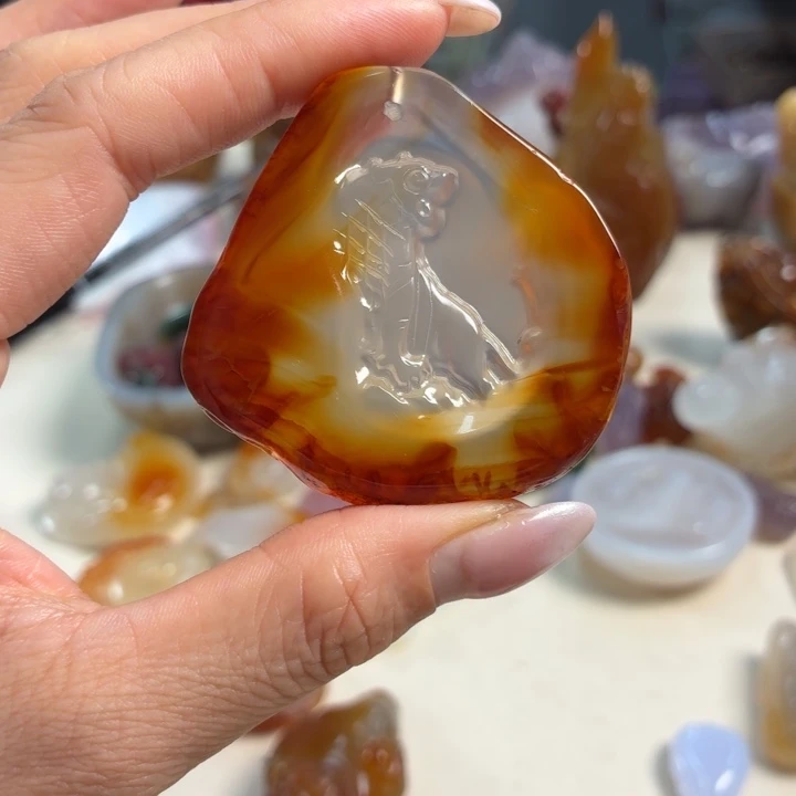 未镶嵌吊坠(不含链)玛瑙/玉髓