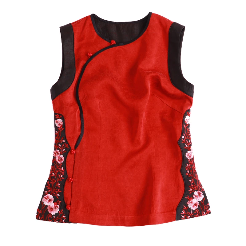 「酡颜」乐锦坊复古中国风手工原创小众设计感日常百搭圆领汉服马甲