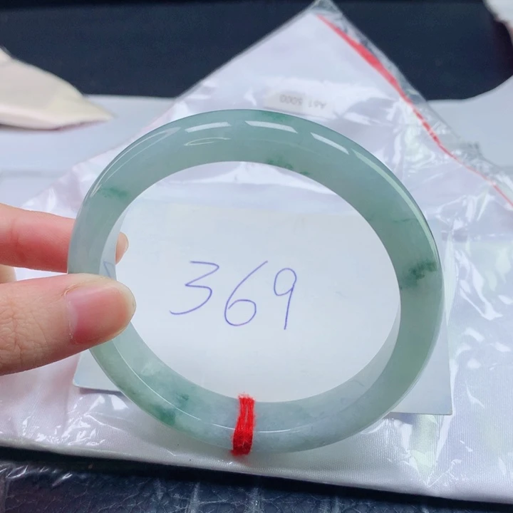 翡翠未镶嵌手镯圈口6162