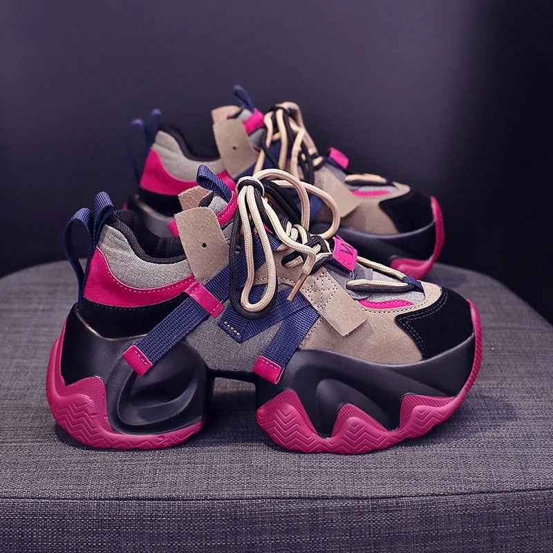 今年流行鞋子2024老爹鞋女新款秋冬爆款厚底增高休闲运动轻便女鞋