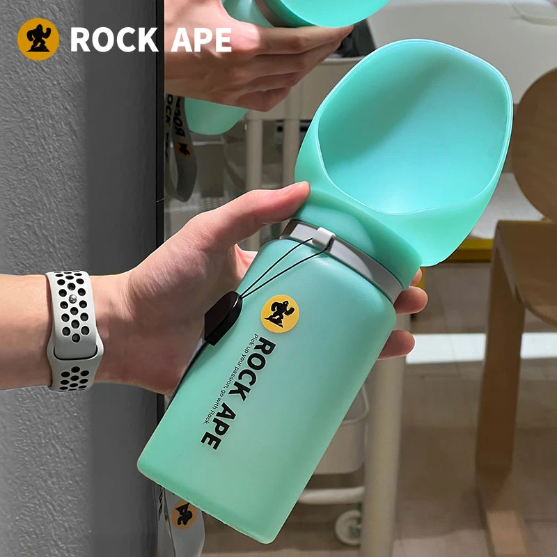 Rock Ape高品质狗狗外出水杯硅胶折叠式大容量耐高温狗狗必备物品