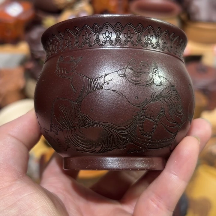 紫砂茶杯宜兴紫砂主人杯