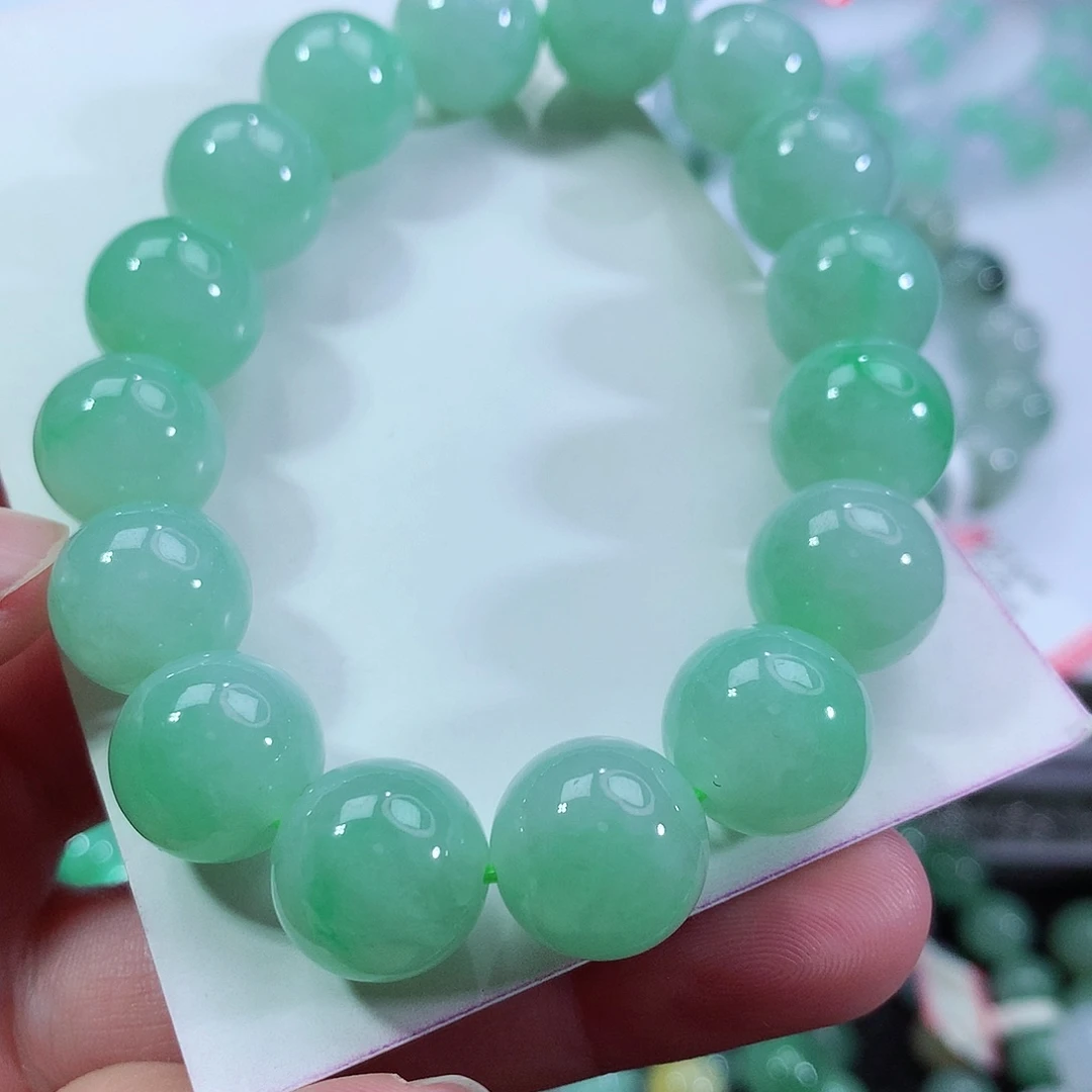 翡翠手链未镶嵌卡12.8