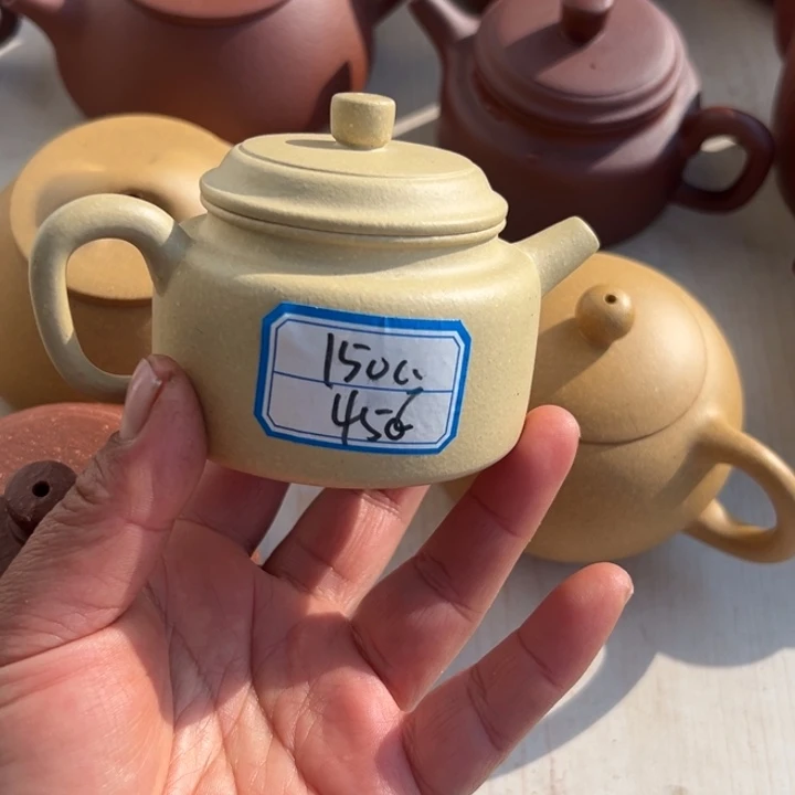 紫砂茶壶本绿半手工150cc