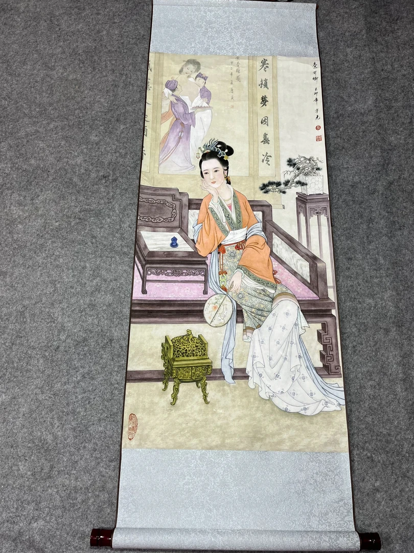 《秦可卿》 宽45高140 国画5.18