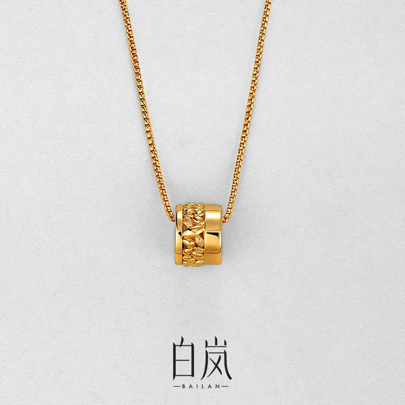 坠链均925银 白岚五谷丰登项链925银原创设计锁骨链女小众XL5239