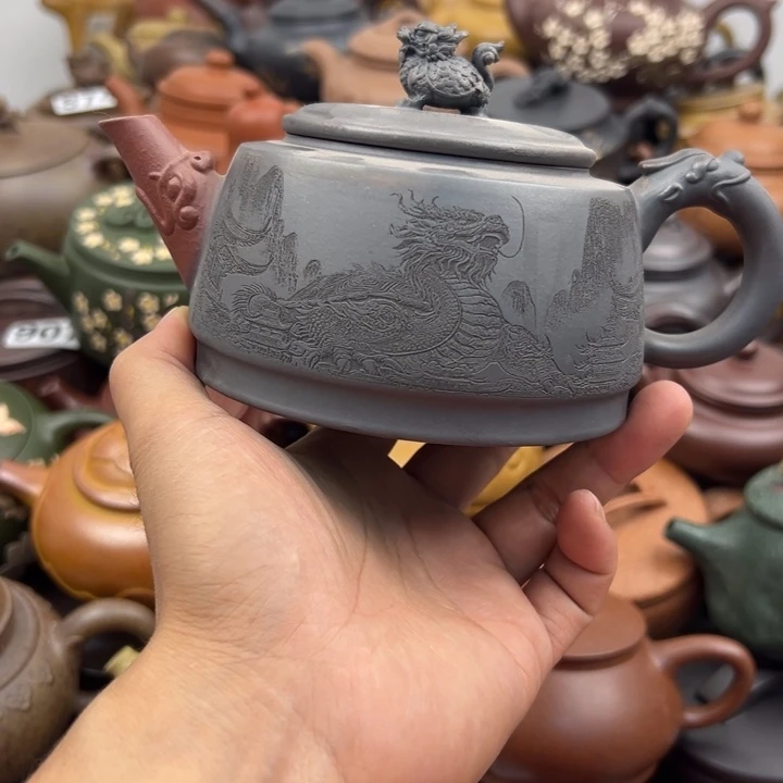 茶壶紫砂紫砂壶微瑕色差嘴巴