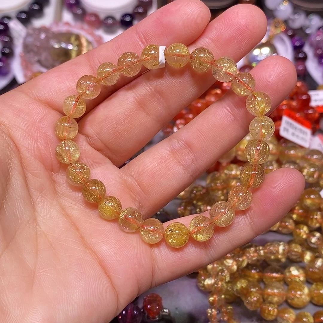 未镶嵌手链水晶金发晶7