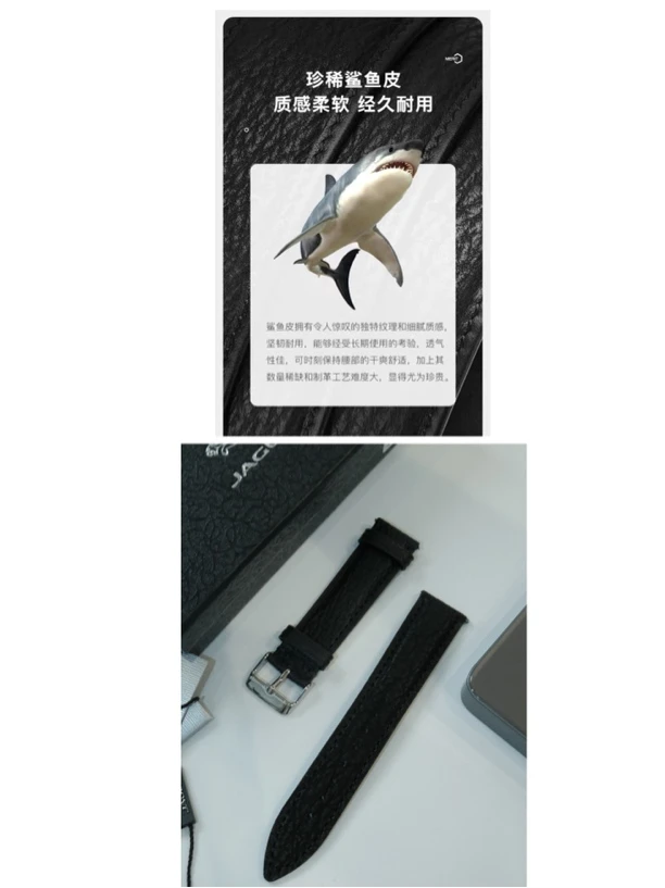 韩爵绅士 精选【鲨鱼皮表带】