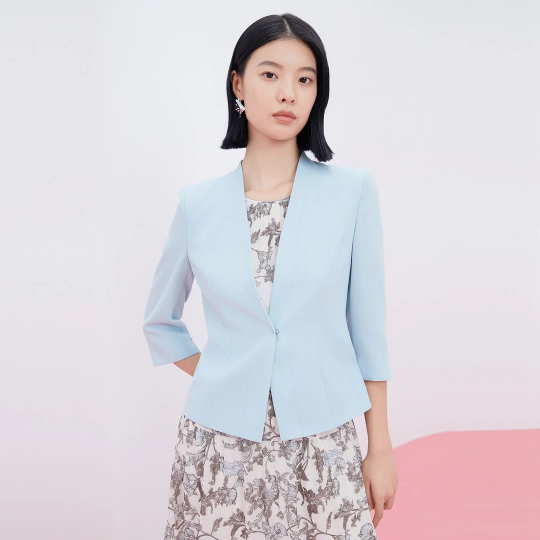 【思思专属】【醋酸系列】春夏新款baby通勤智雅西服外套女