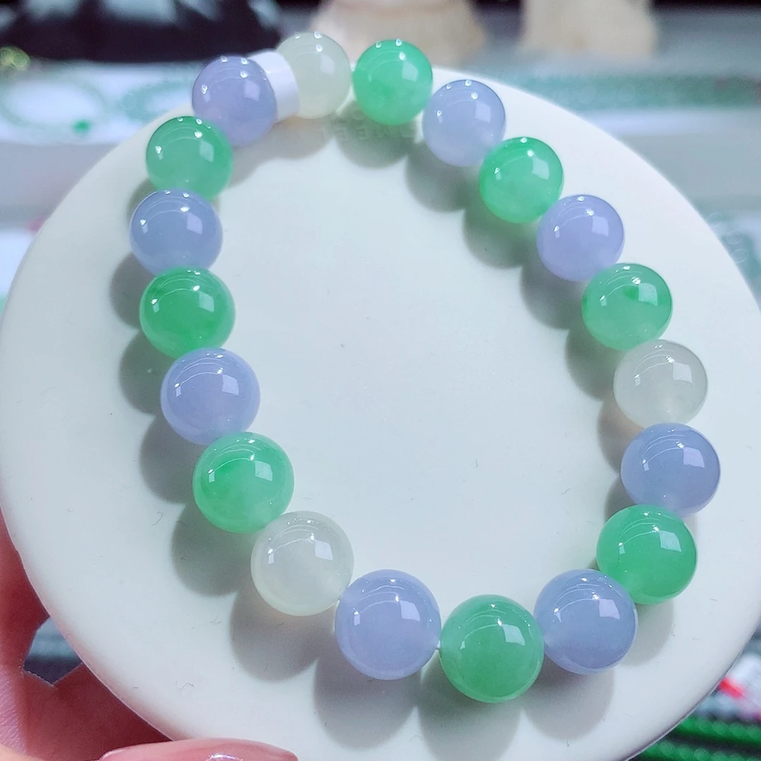 未镶嵌手链翡翠卡10mm