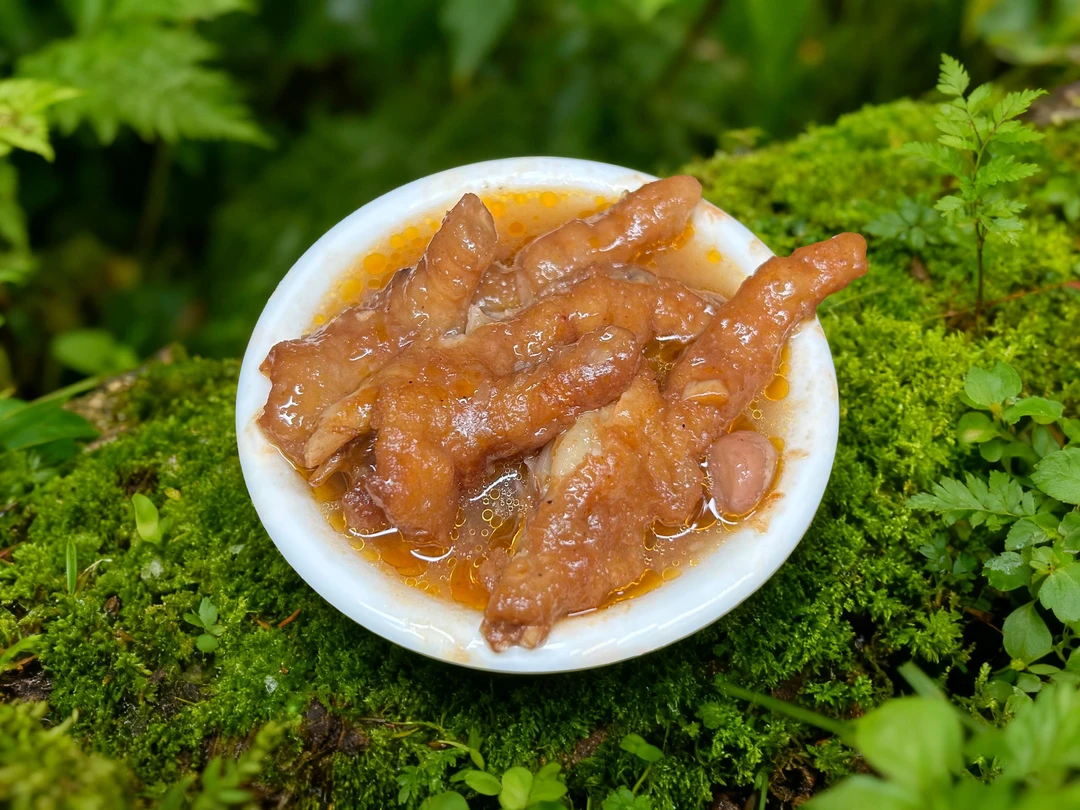 【金酱香凤爪】广式港式早茶点心茶楼蒸豉汁新鲜食材夜茶点