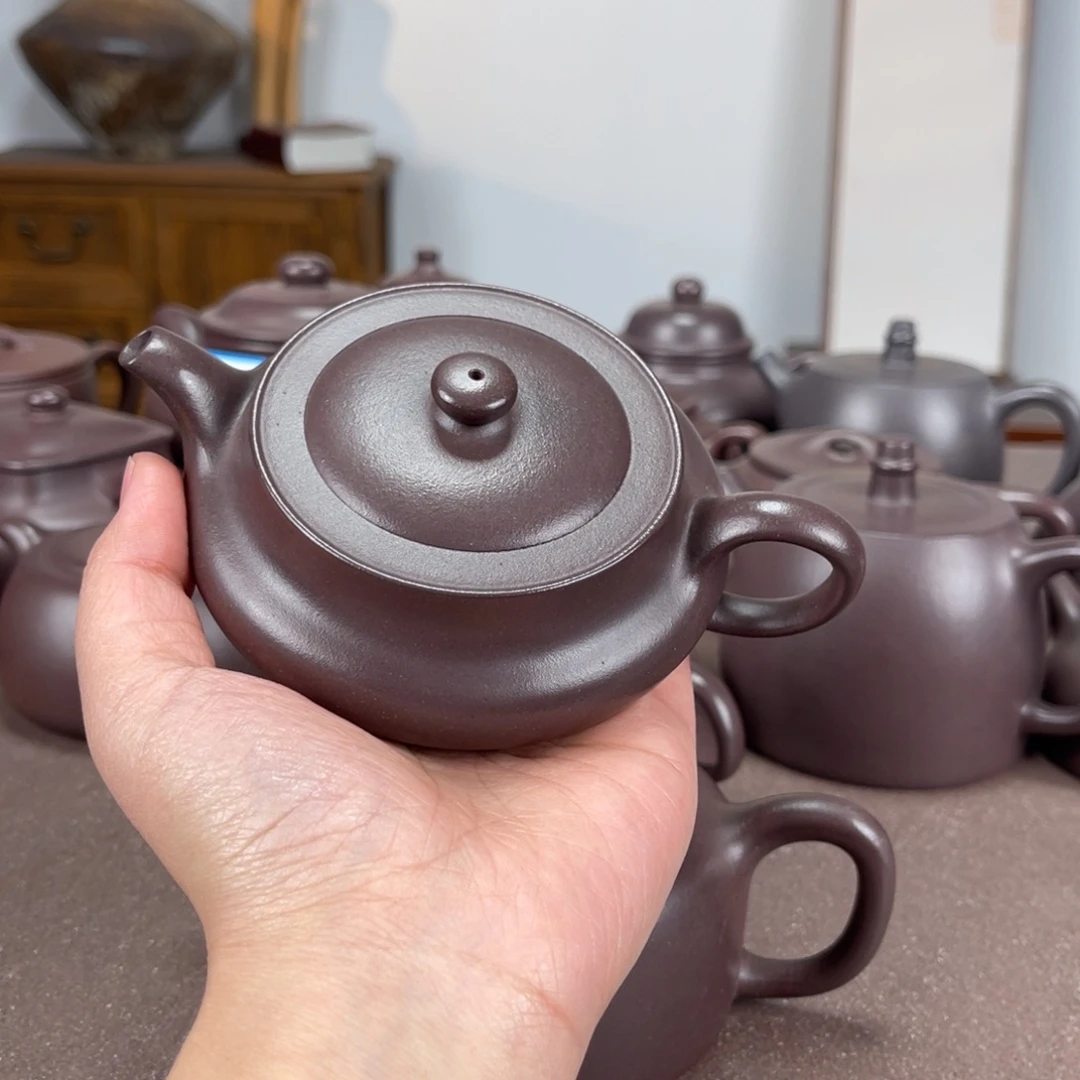 紫砂茶壶H****音桑盘天青160
