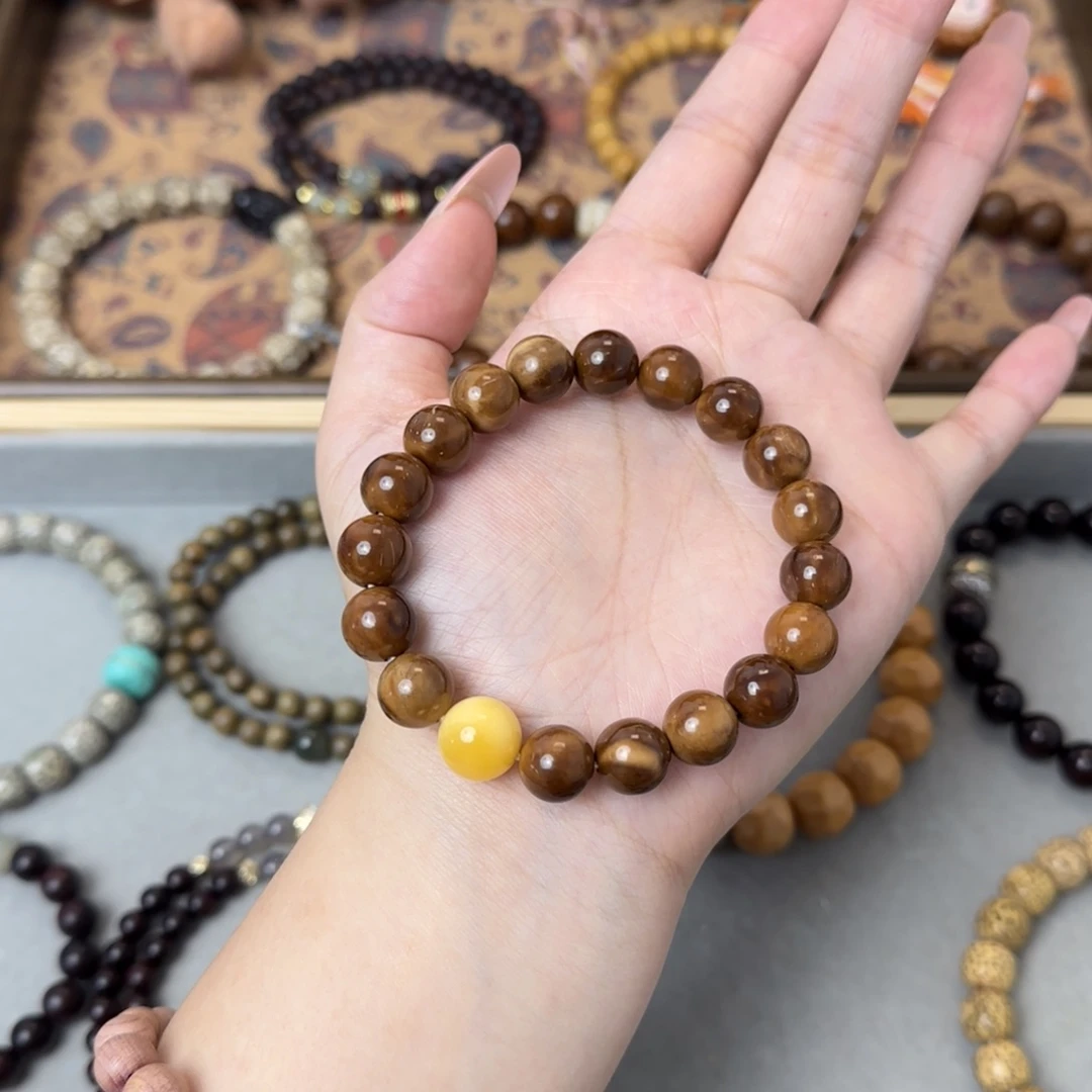 菩提手串/手链10mm缅黄库克